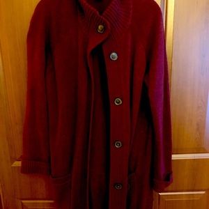 Eddie Bauer Burgundy Women’s Cardigan